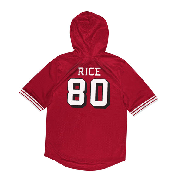 Jerry Rice San Francisco 49ers Short Sleeve Jersey Hood