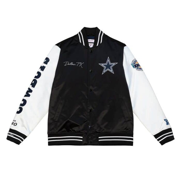 Mitchell & Ness Dallas Cowboys Team Origins Varsity Satin Jacket