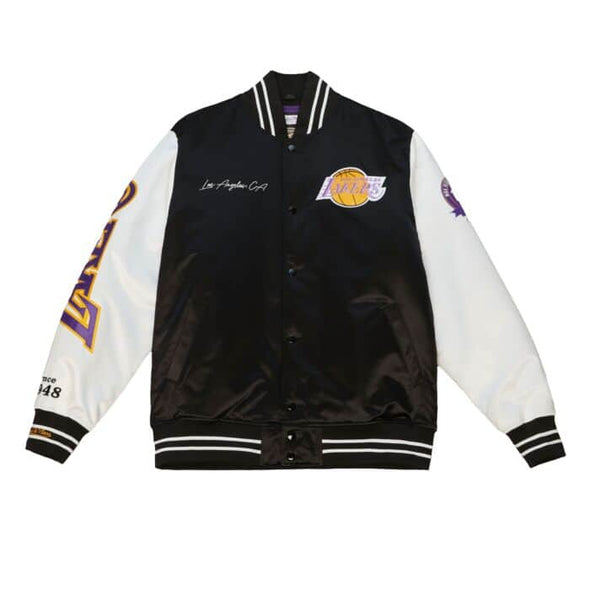 Mitchell & Ness Los Angeles Lakers Team Origins Varsity Satin Jacket