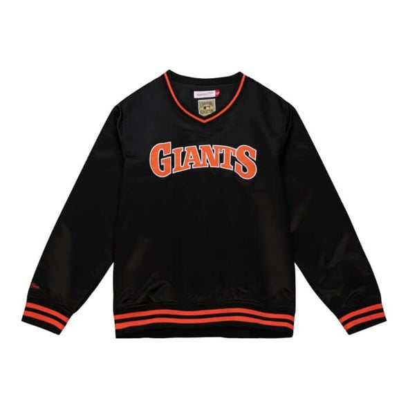 Mitchell & Ness San Francisco Giants Sideline Pullover Satin Jacket
