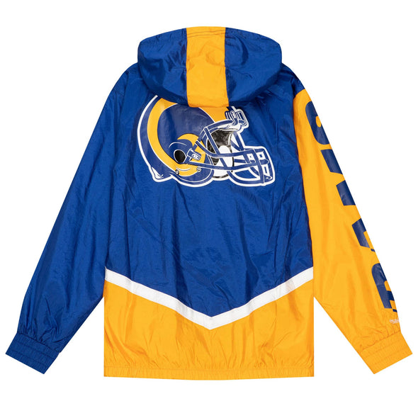 Mitchell & Ness Los Angeles Rams Undeniable Full Zip NFL Windbreaker Hood