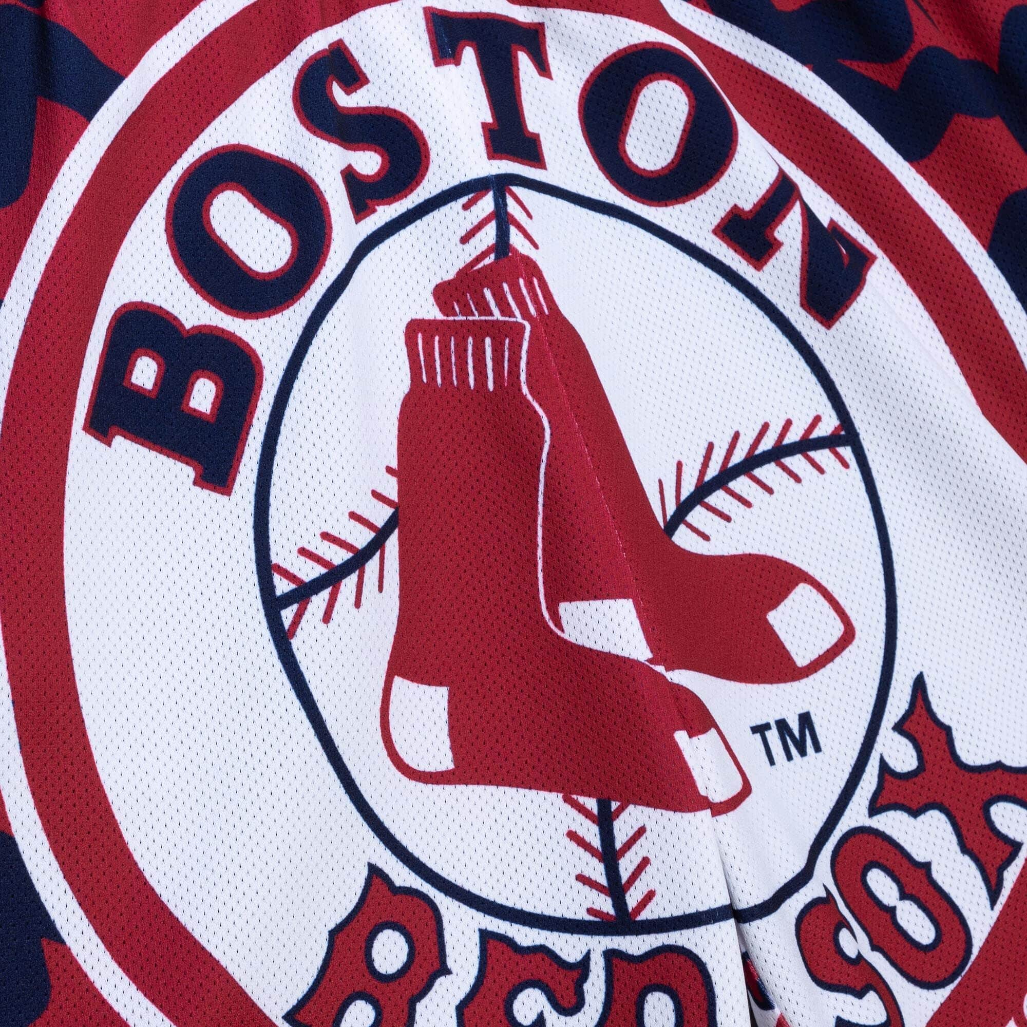 Mitchell &amp; Ness Boston Red Sox Jumbotron 2.0 Sublimated Shorts