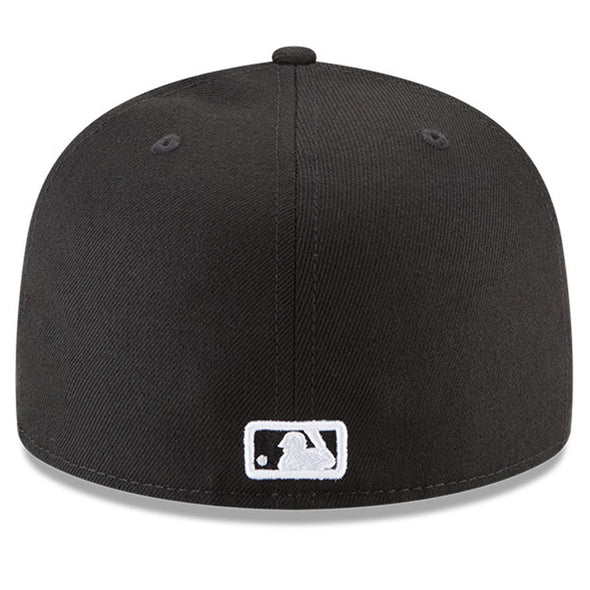 Washington Nationals MLB Basic Black on White 59Fifty Fitted Hat