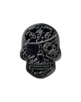 CrownMinded Las Vegas Raiders Black Chrome Skull Cap Pin