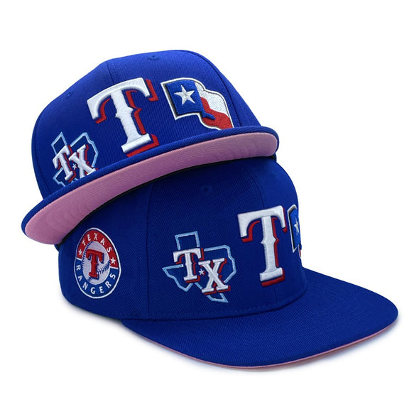 Pro Standard Texas Rangers City Double Front Logo Side Patch Snapback