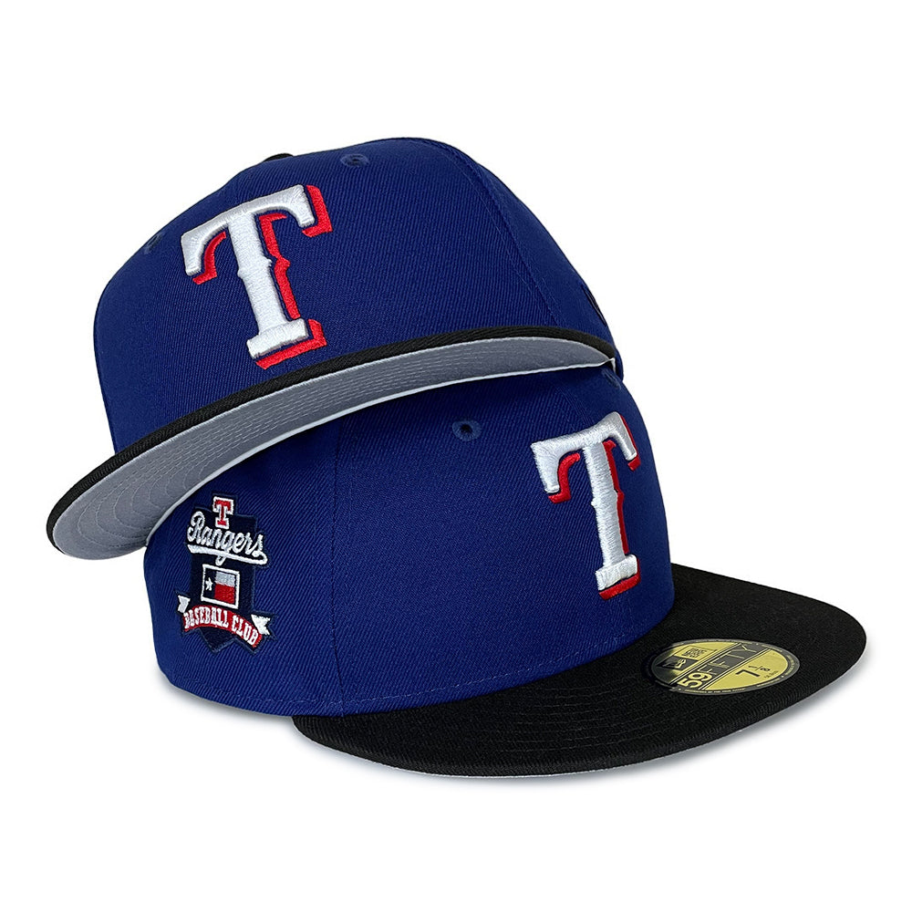Texas Rangers Team Black 2 Tone Baseball Club SP 59Fifty Fitted