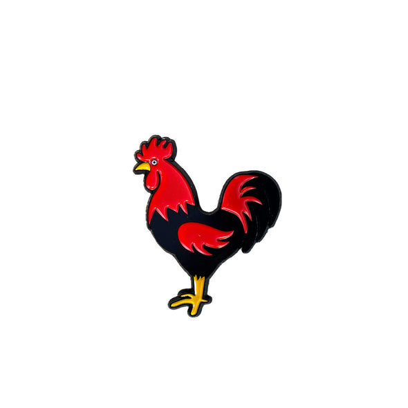CrownMinded Rooster Cock Cap Pin
