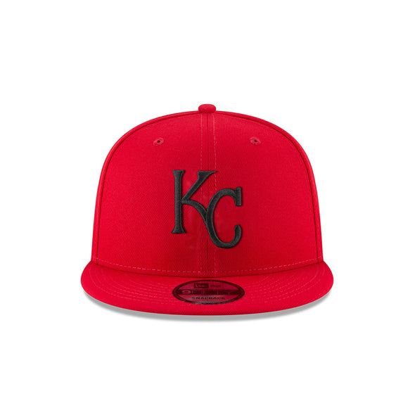 Kansas City Royals Scarlet Red On Black 9Fifty Snapback