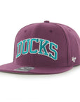 Anaheim Ducks Kingswood Plum NHL '47 Captain Snapback