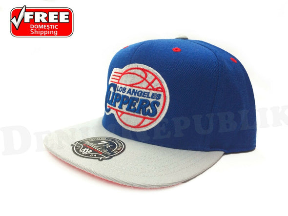 Los Angeles Clippers 2 Tone Royal Grey Fitted Hat