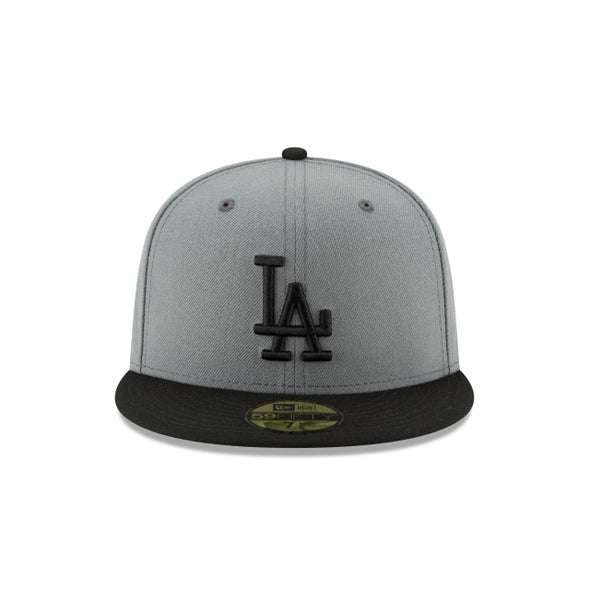 Los Angeles Dodgers MLB Storm Gray Black 59Fifty Fitted Hat