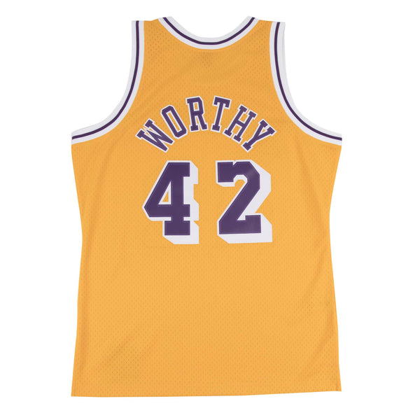 Los Angeles Lakers James Worthy 1984 - 1985 Swingman Jersey