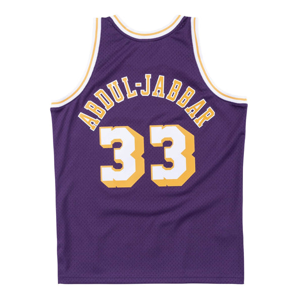 Los Angeles Lakers Away Kareem Abdul-Jabbar Swingman Jersey 1984-1985