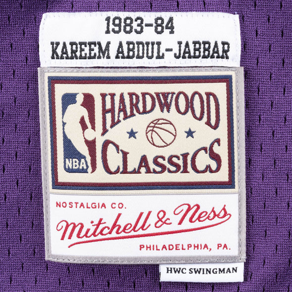 Los Angeles Lakers Away Kareem Abdul-Jabbar Swingman Jersey 1984-1985