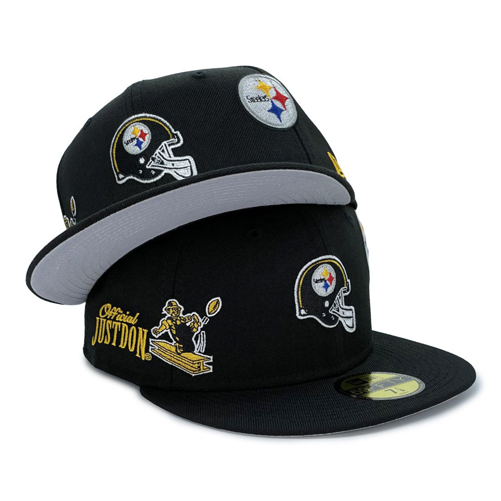 New Era x Just Don 59FIFTY NFL Pittsburgh Steelers Fitted Hat 7 1/4