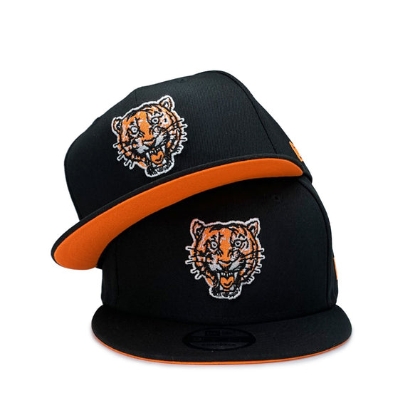 Detroit Tigers Cooperstown Black Orange 1957 9Fifty Snapback