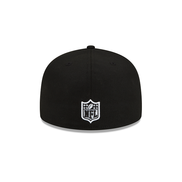 Washington Commanders NFL Black on White 59Fifty Fitted