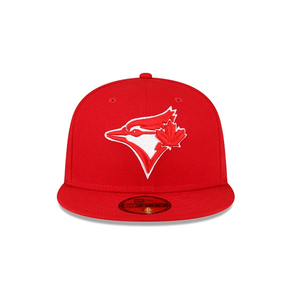 Toronto Blue Jays Scarlet Red White 1991 All Star Game Side Patch 59Fifty Fitted