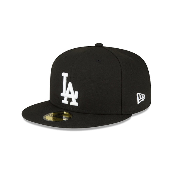 Los Angeles Dodgers Black White 1980 ASG Side Patch 59Fifty Fitted