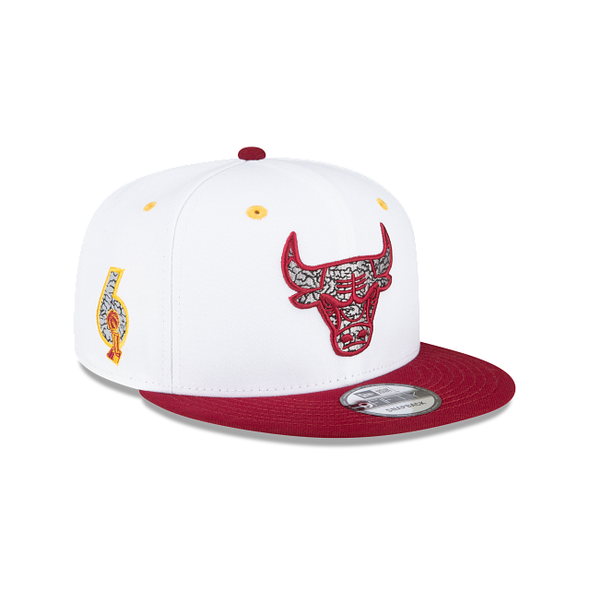 Chicago Bulls 6X Champions White Red 9Fifty Snapback