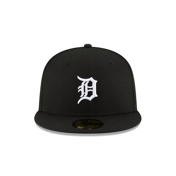 Detroit Tigers Black on White 2022 59Fifty Fitted