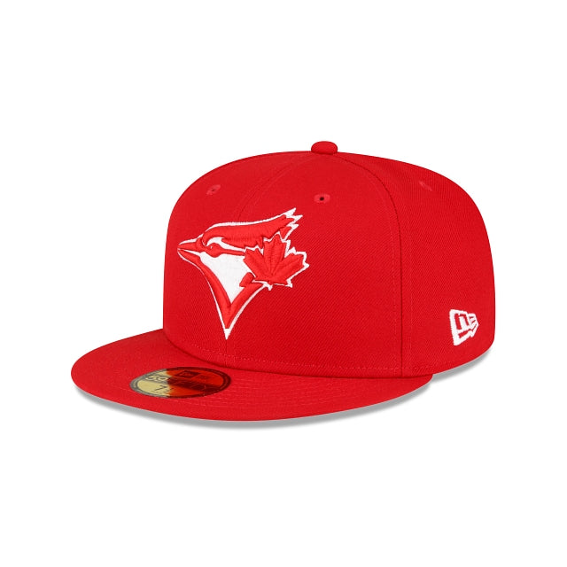 Toronto Blue Jays Scarlet Red White 1991 All Star Game Side Patch 59Fifty Fitted