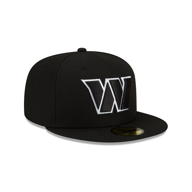 Washington Commanders NFL Black on White 59Fifty Fitted