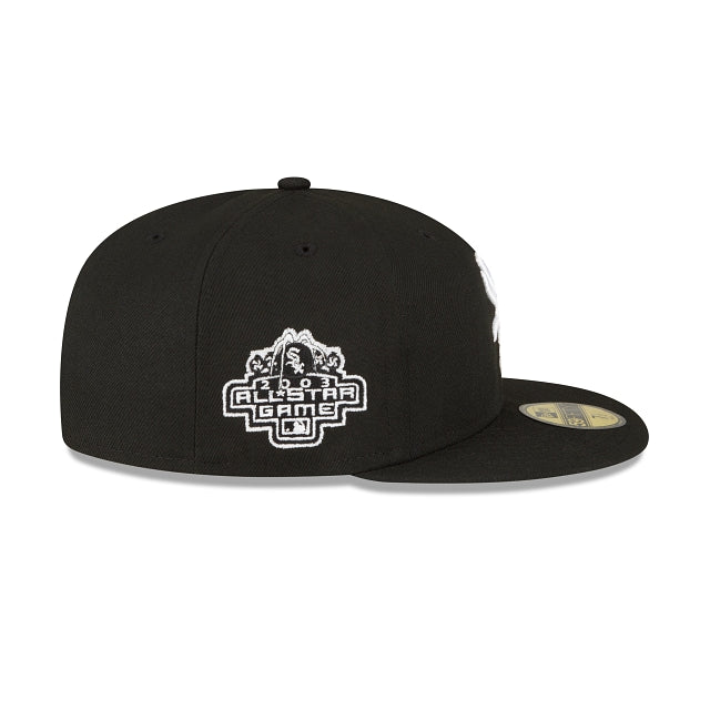 Chicago White Sox Black White 2003 All Star Game Side Patch 59Fifty Fitted