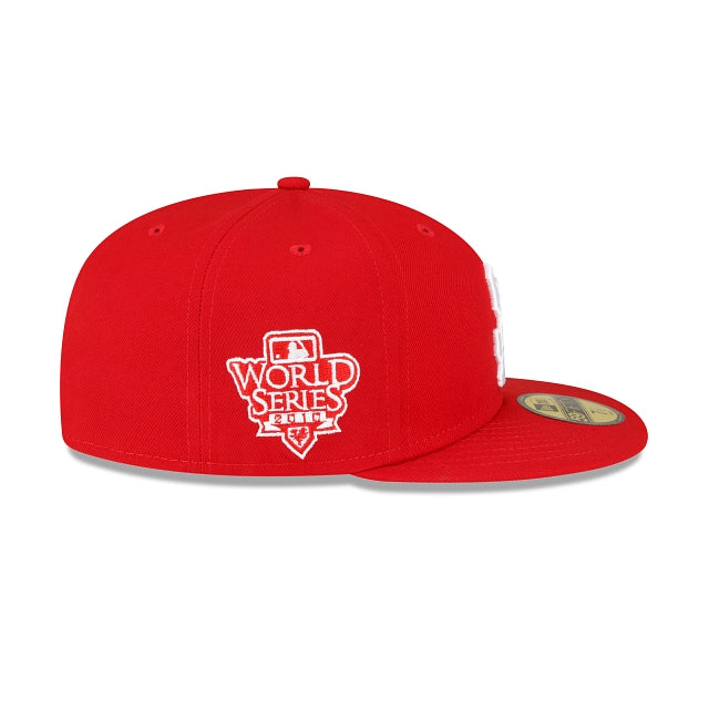 San Francisco Giants Scarlet Red White 2010 WS Side Patch 59Fifty Fitted