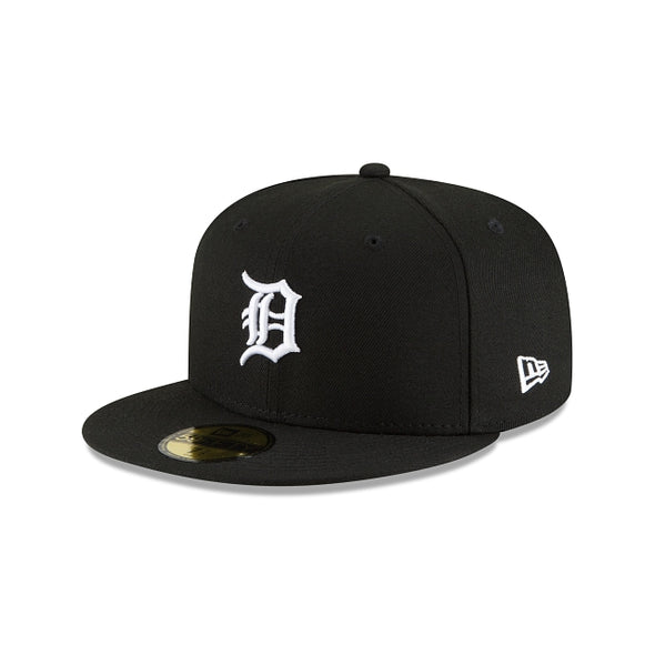 Detroit Tigers Black on White 2022 59Fifty Fitted