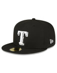 Texas Rangers Black White 1995 All Star Game Side Patch 59Fifty Fitted