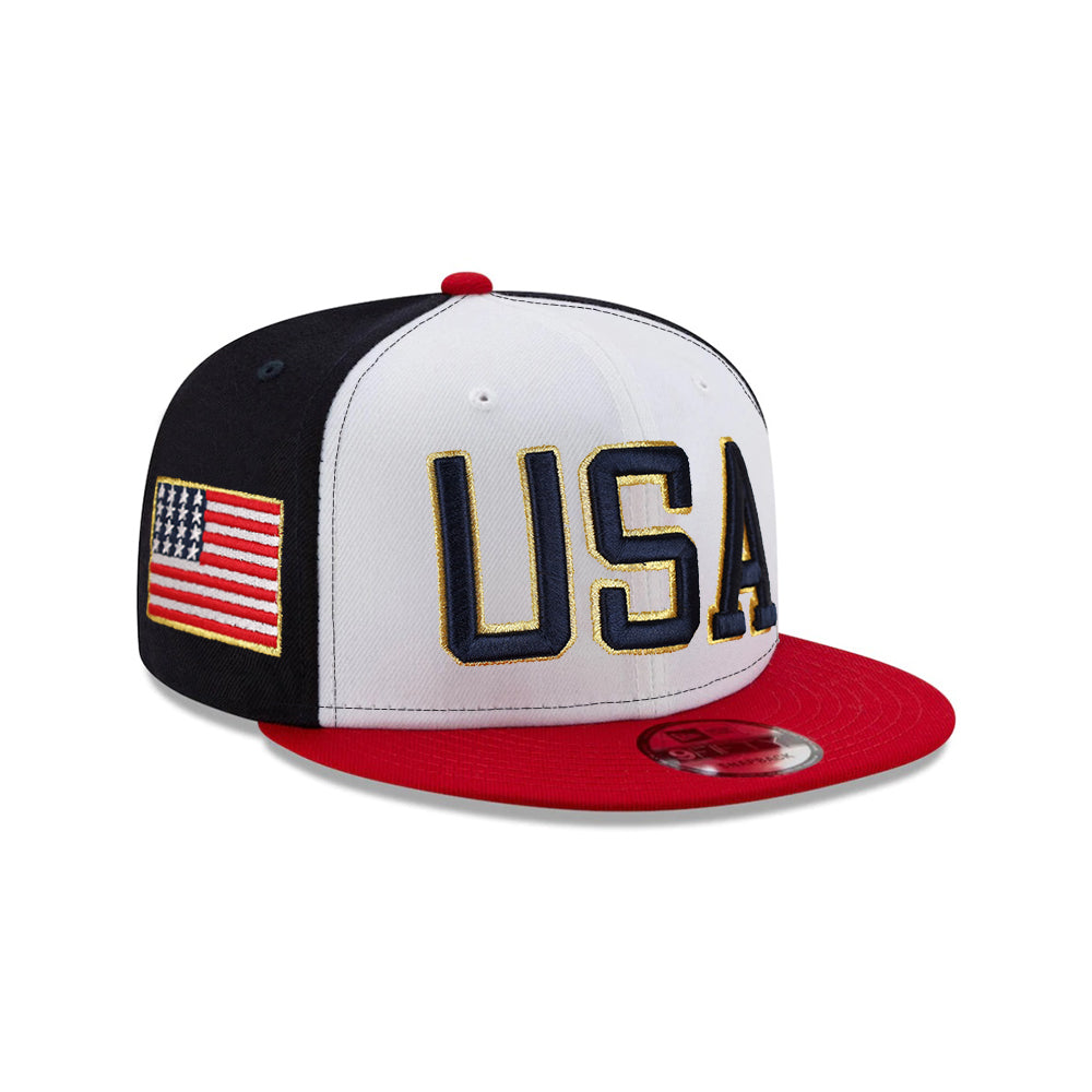 New Era USA Red White &amp; Blue American Flag SP 9Fifty Snapback