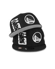 Golden State Warriors 2022 Black on White 9Fifty NBA Draft Snapback