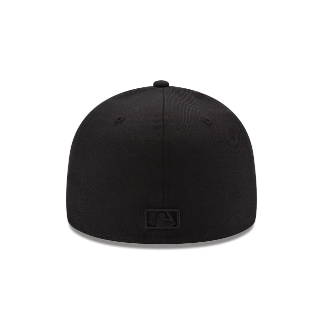 Los Angeles Dodgers MLB Basic Black On Black 59Fifty Fitted Hat
